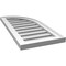 Ekena Millwork Quarter Round Top Right Surface Mount PVC Gable Vent w/ 2"W x 1-1/2"P Brickmould Frame, 14"W x 30"H GVPQR14X3002SF - alternate 3